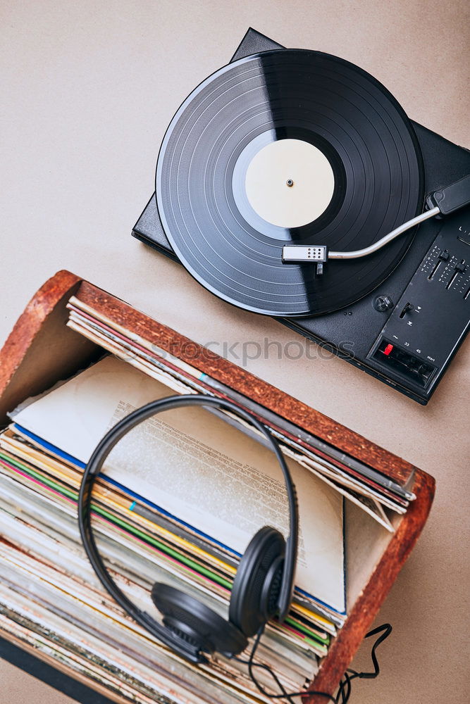 Similar – Vintage turntable and headphones