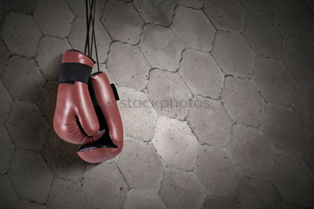 Similar – Man’s hand in red boxing gloves