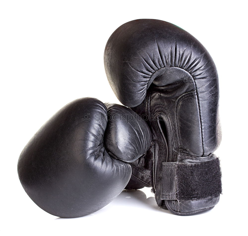 Similar – pair of old leather boxing gloves