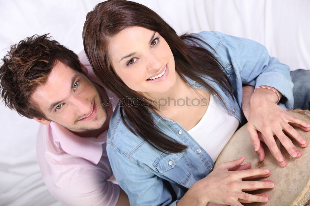 Similar – Image, Stock Photo Young couple in front of a wooden hut in traditional costume