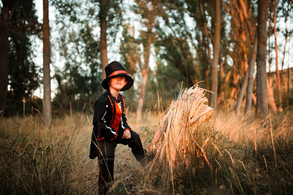 Similar – Image, Stock Photo Happy child in the field