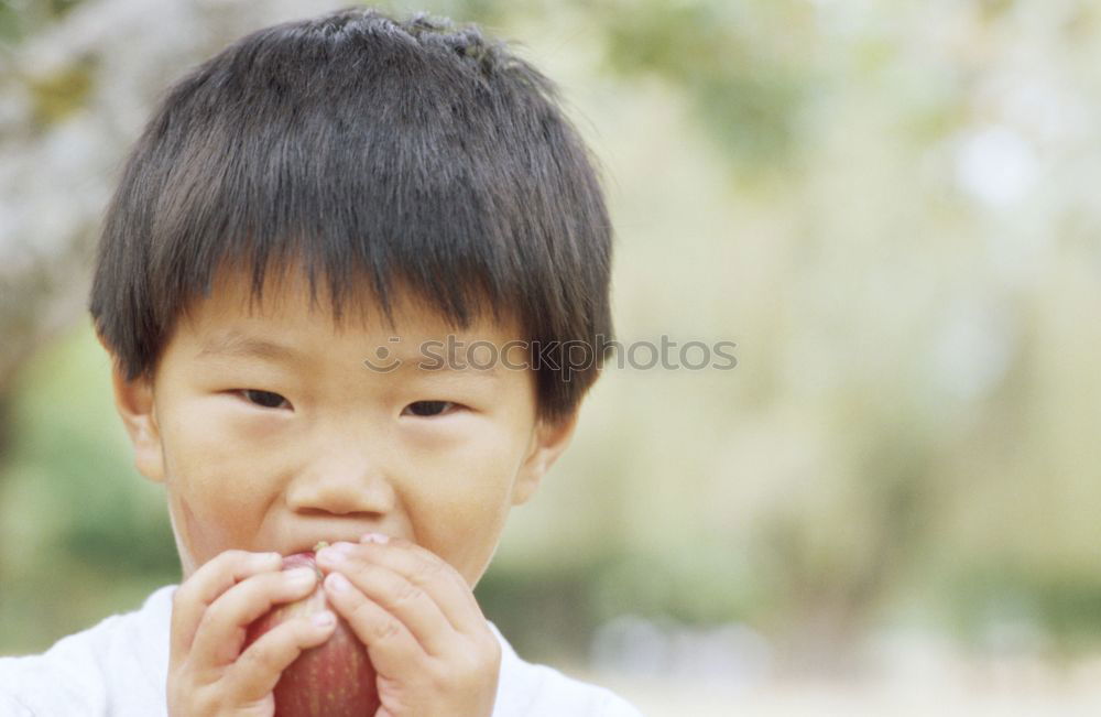 Similar – Image, Stock Photo Young face with old eyes