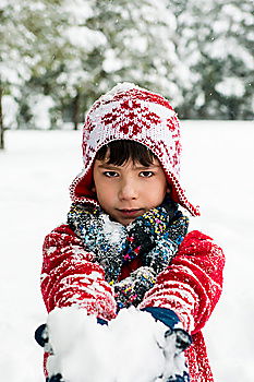 Similar – Image, Stock Photo winter joy Woman