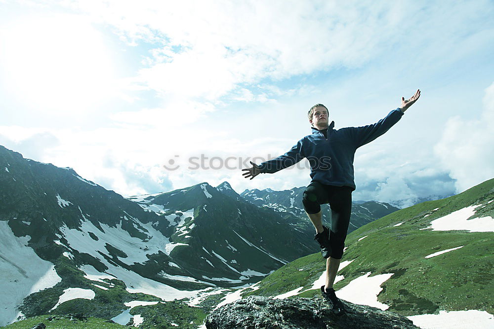 Similar – Mountain hike Hochkant