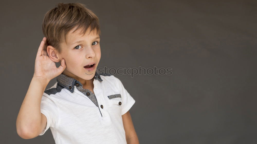 Similar – Image, Stock Photo Child laughs mischievously