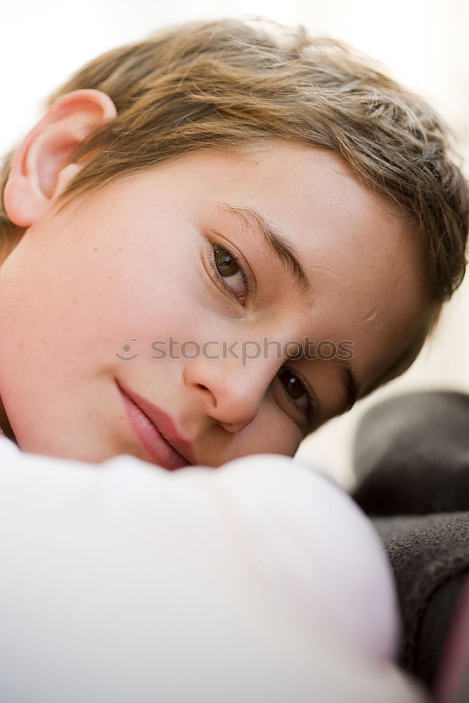 Similar – Image, Stock Photo On a Hotel bed Woman Girl