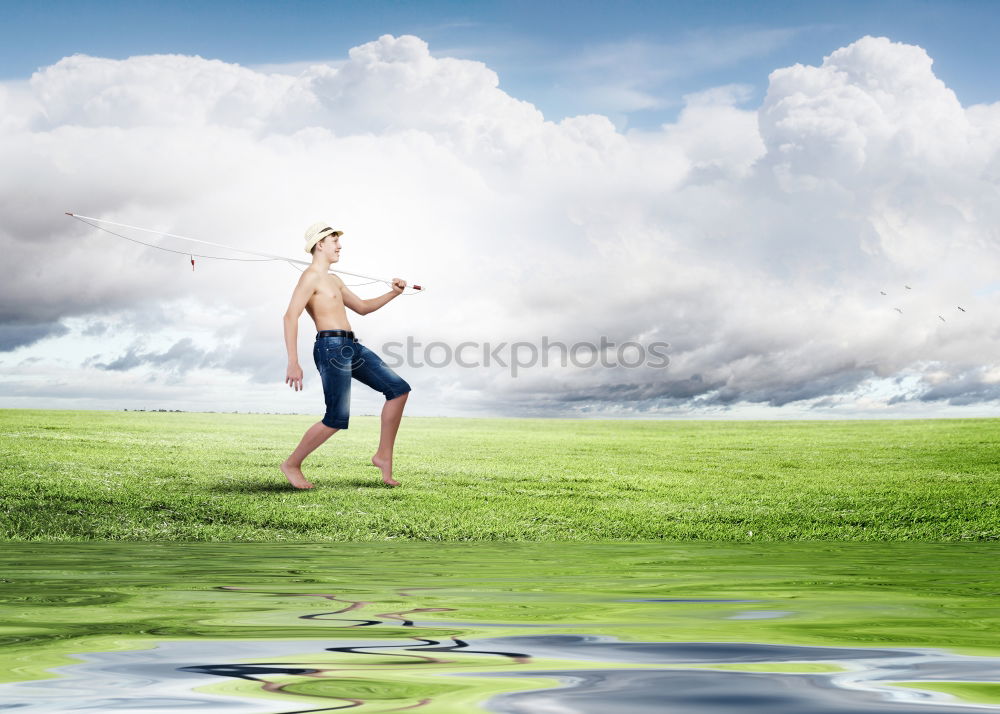 Similar – Image, Stock Photo So Fresh ! Field Drinking