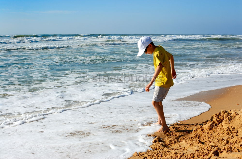 Similar – strand Strand rot Meer