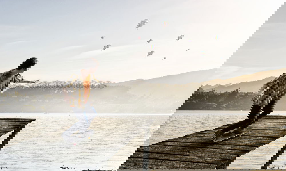 Similar – Image, Stock Photo In the lake Relaxation