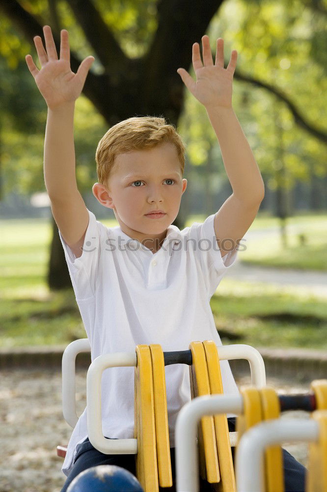 Similar – Image, Stock Photo Happy baby playing with toy blocks.