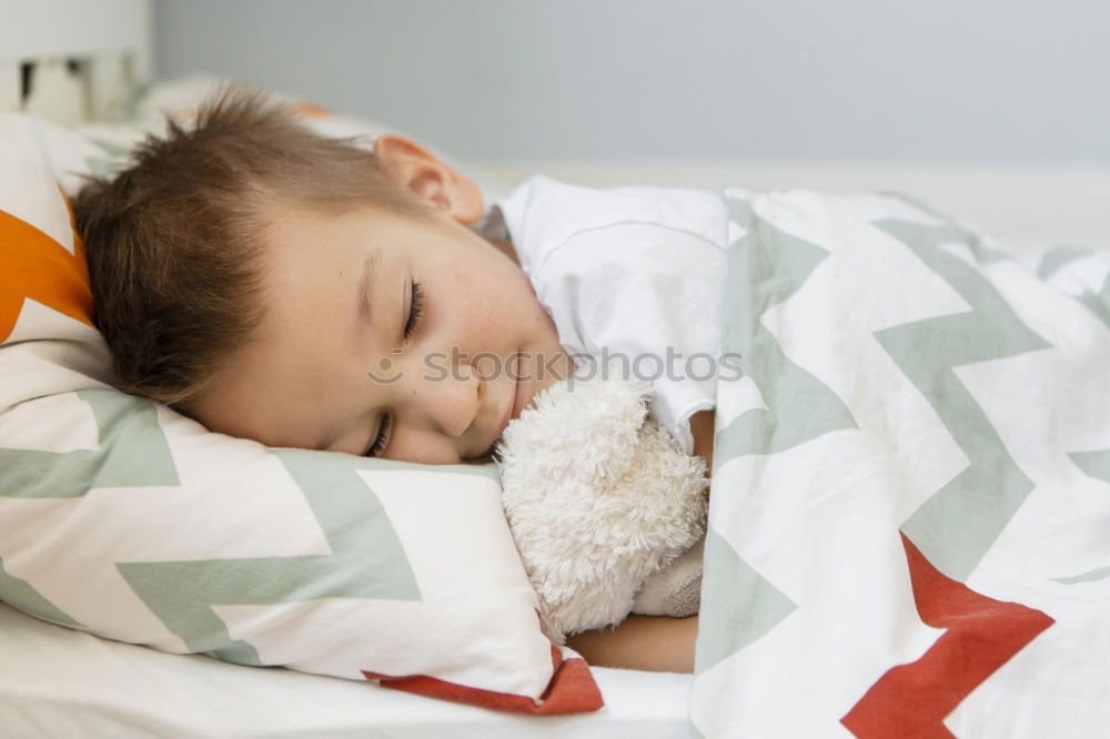 Similar – Image, Stock Photo Cold child lying on the bed