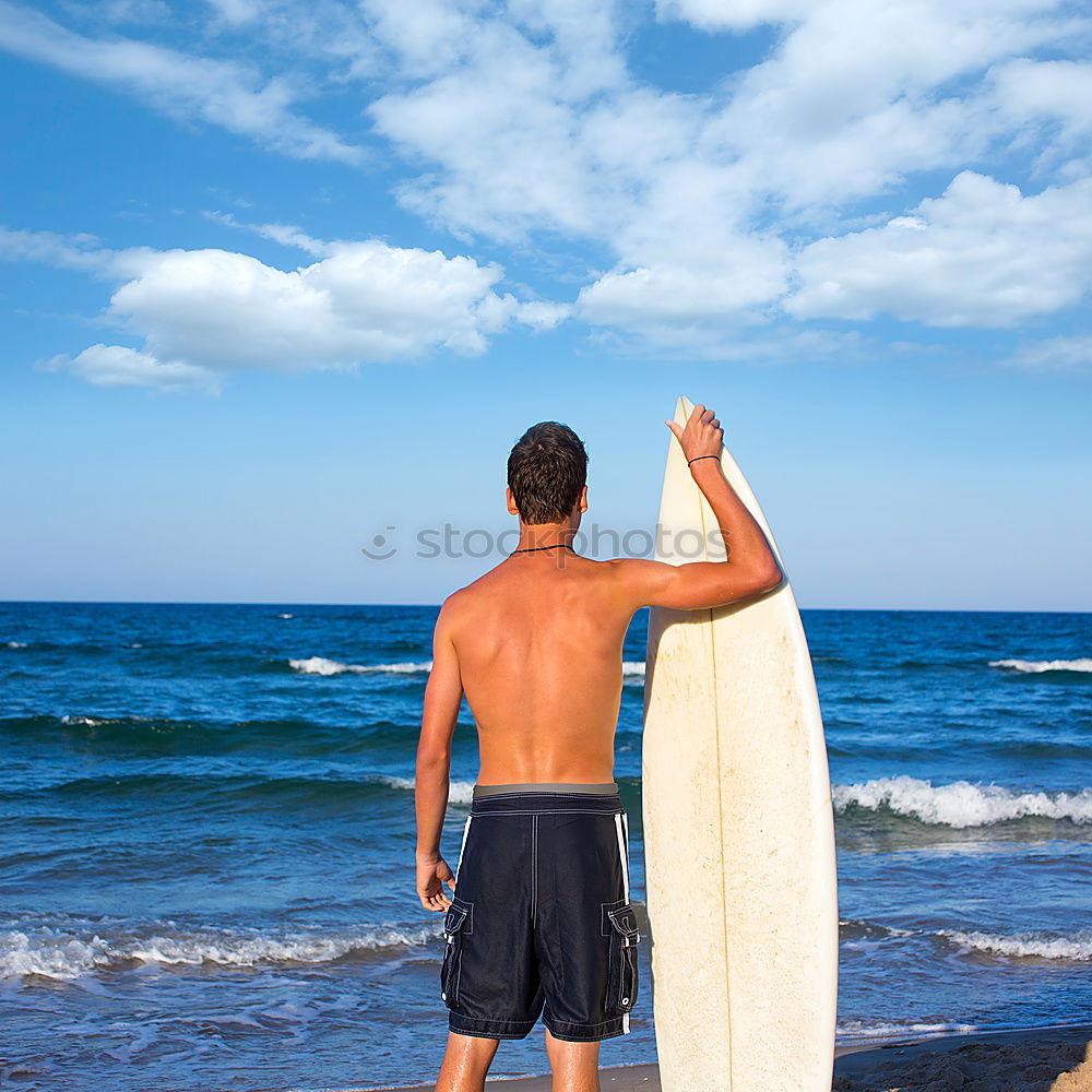 Similar – Surfer Horizont Strand