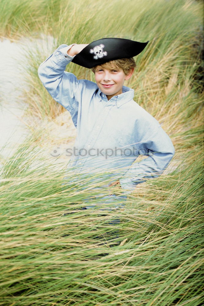 Similar – Image, Stock Photo A girl stands in the woods