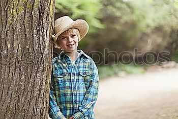 Similar – Image, Stock Photo Little thoughtful boy