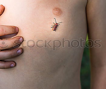 Similar – Image, Stock Photo Two finger bow Human being