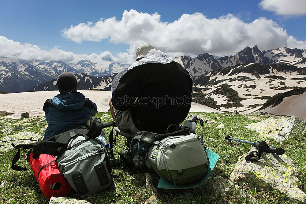 Similar – Ascent to the Mindelheimer Hütte. Photo: Alexander Hauk