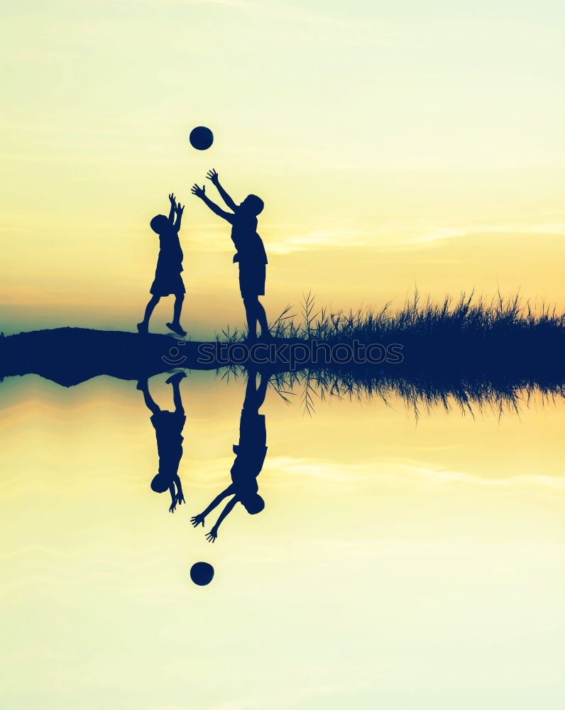 Similar – Young little boy playing in the field with soccer ball. Concept of sport.