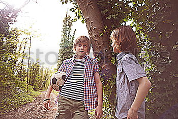 Similar – Image, Stock Photo Thomas and Lutz as Indians