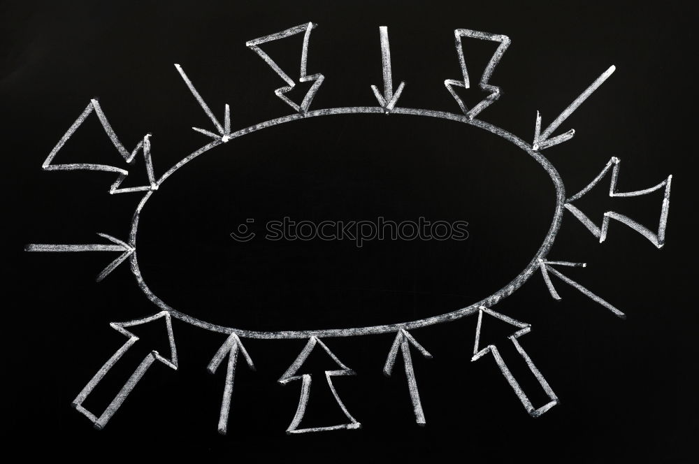 Easter eggs on a blackboard wall