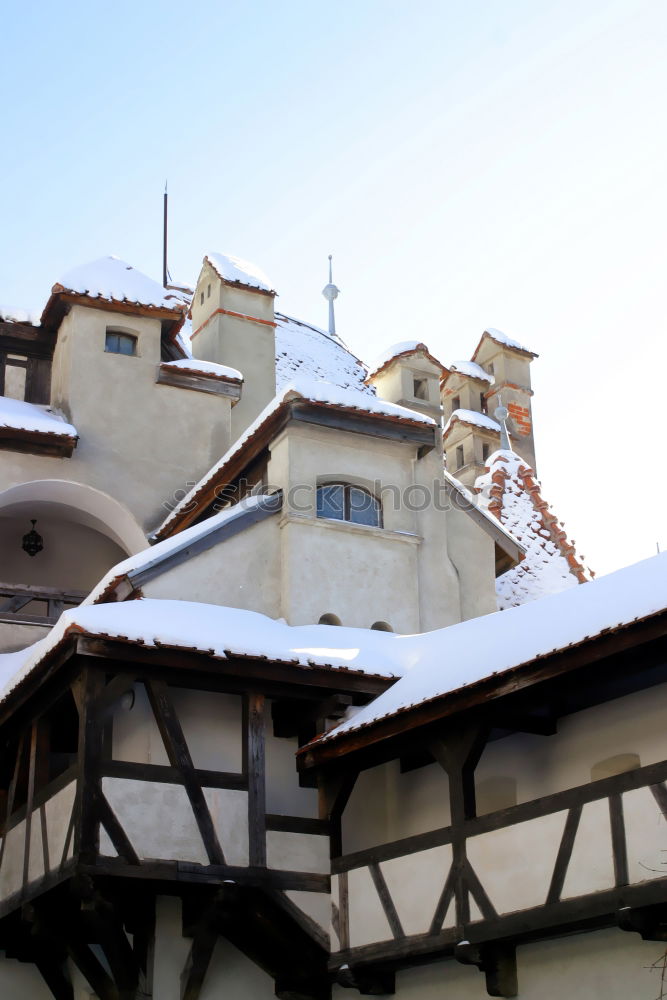 Image, Stock Photo Christmas truss. Village