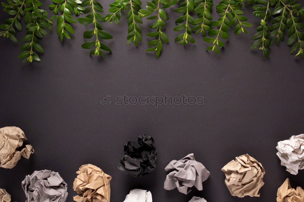 Similar – Image, Stock Photo I have no idea! A blank piece of paper with a pen and a vase of flowers on a wooden table