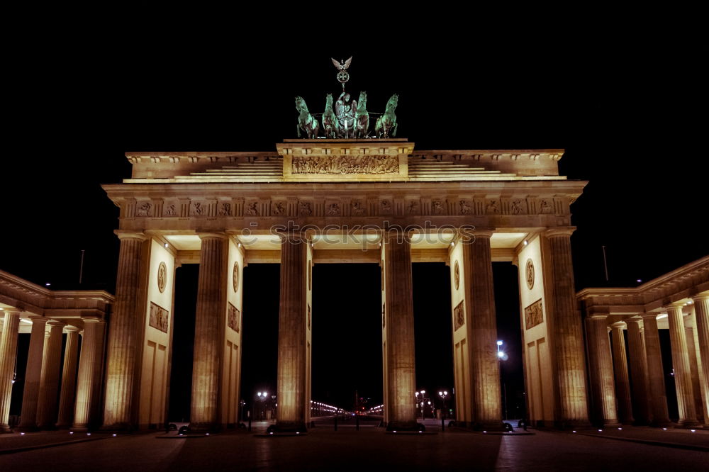 Similar – Brandenburg Gate in Berlin at night