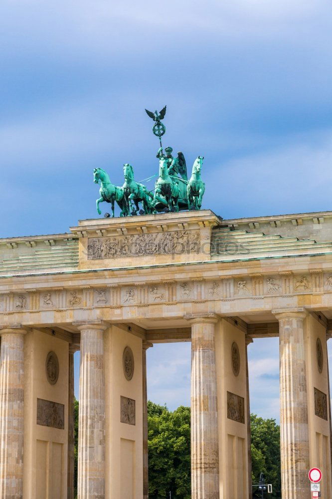 Similar – Image, Stock Photo Sights of Berlin by mobile phone: Brandenburg Gate III