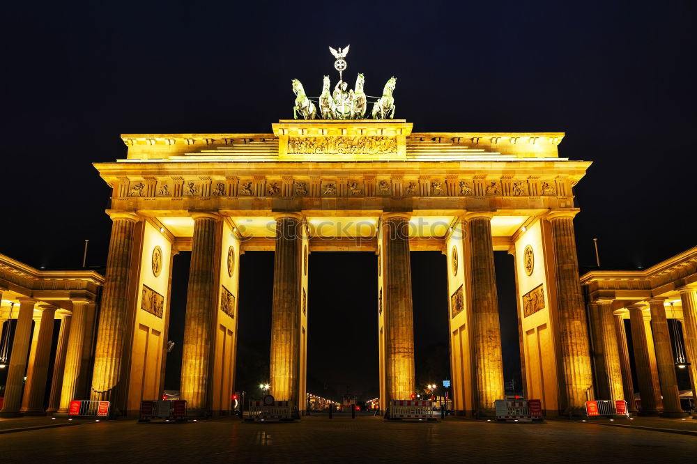 Similar – Brandenburg Gate in Berlin at night