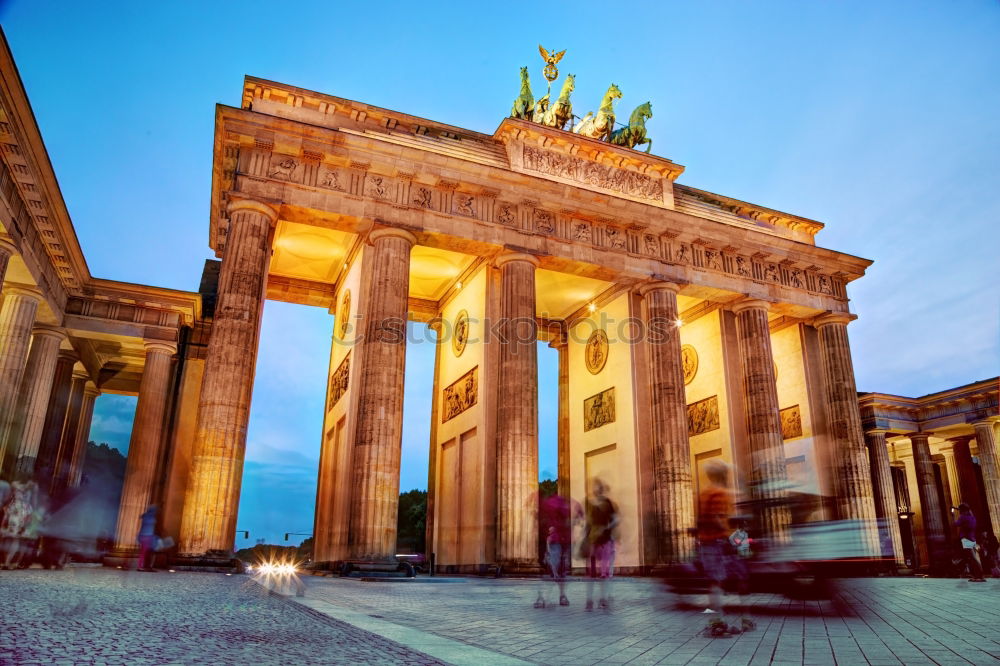 Similar – Partial view of Brandenburg Gate from bottom to top