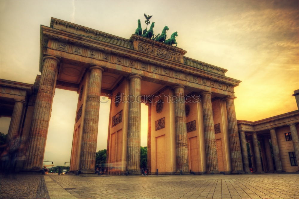 Similar – Partial view of Brandenburg Gate from bottom to top