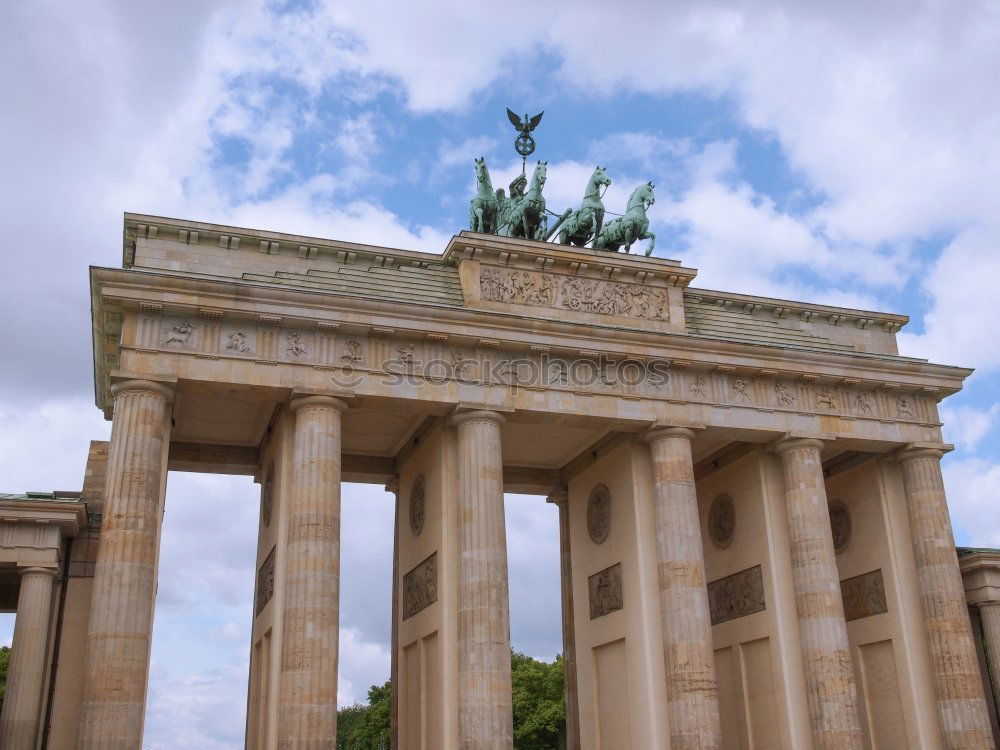 Similar – Partial view of Brandenburg Gate from bottom to top