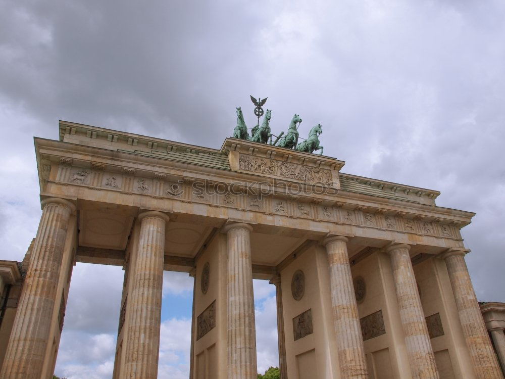 Similar – Partial view of Brandenburg Gate from bottom to top