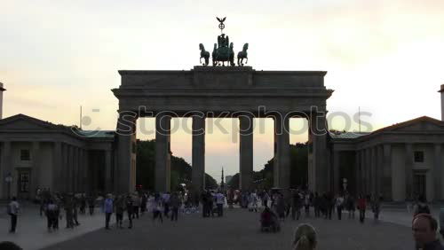 Similar – Brandenburg Gate against the light with blue sky