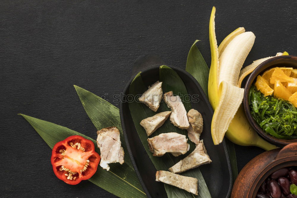 Similar – Image, Stock Photo Asian Miso Soup Preparation with Udon Noodles and Tofu