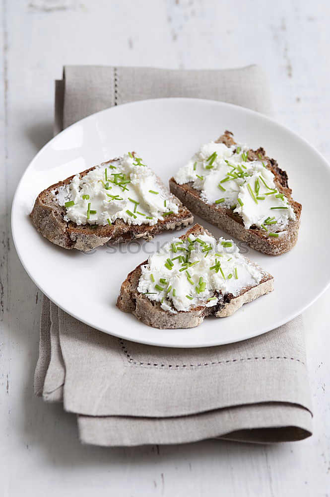Similar – Image, Stock Photo Crispbread with cream cheese