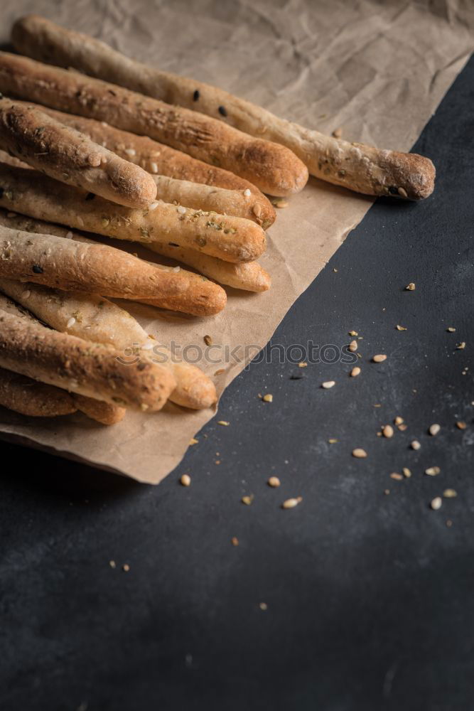 Similar – Image, Stock Photo Raw italian pasta, basil and vegetables