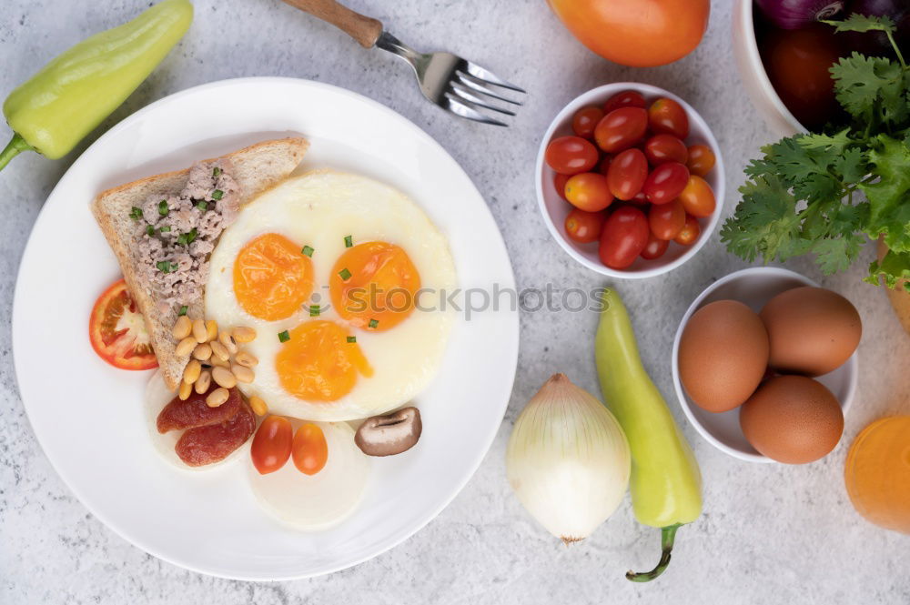 Similar – Image, Stock Photo ingredients of a tasty breakfast