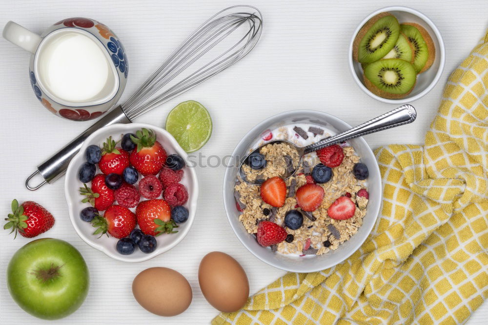 Similar – Image, Stock Photo ingredients of a tasty breakfast