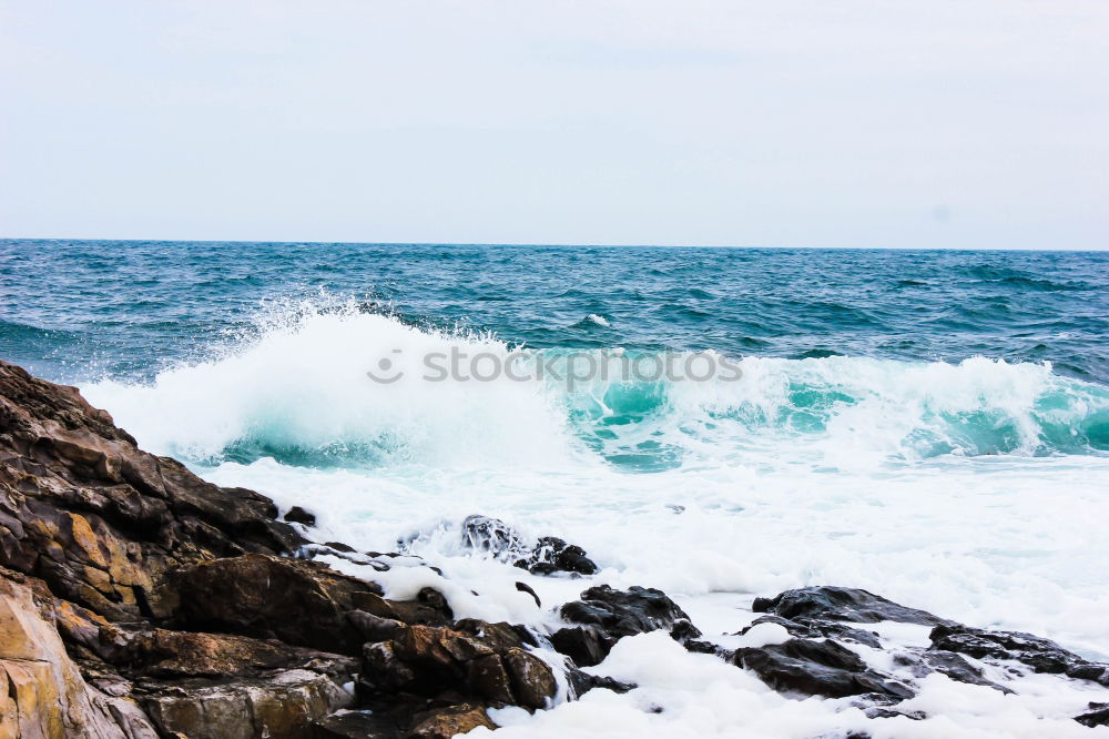 Similar – Landscape And Seascape View Of Ocean In Algarve, Portugal