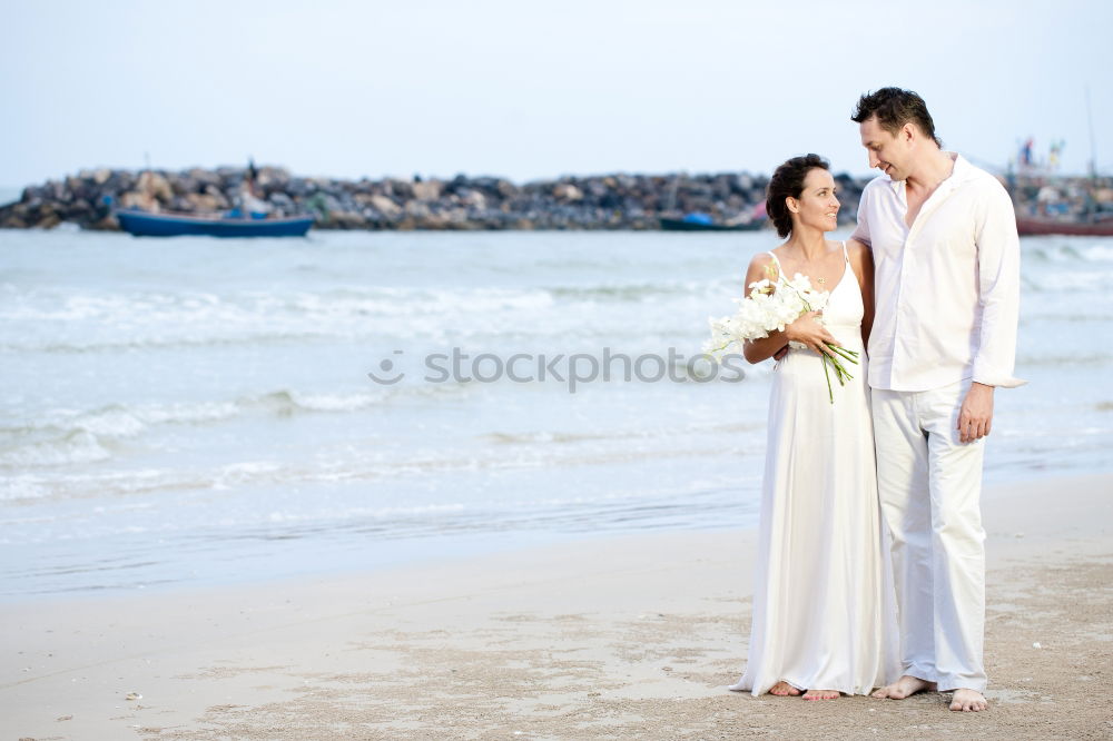 Similar – Image, Stock Photo Tender kissing bridal couple in sunlight