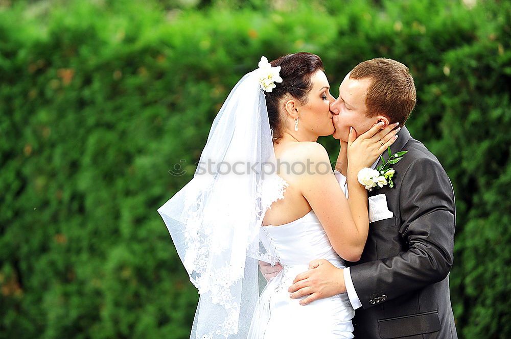 Similar – Image, Stock Photo Just married couple together