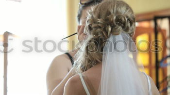 Similar – Image, Stock Photo Barber shaving beard of customer