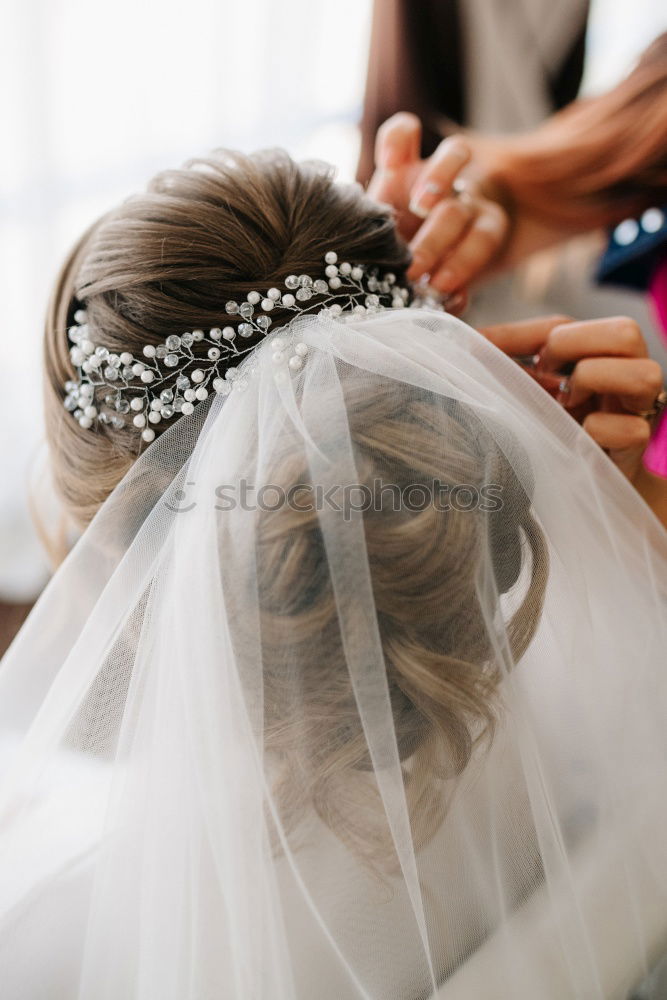 Similar – Foto Bild brautfrisur Frau Braut