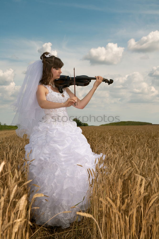 Similar – Image, Stock Photo Man with guitar on field