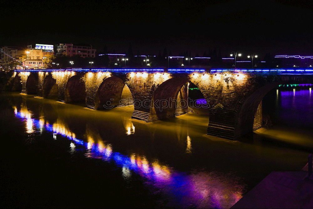 Similar – Brücke im Mondschein Licht