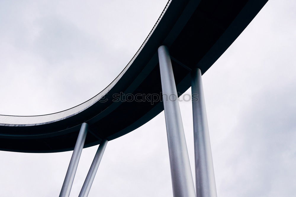 Image, Stock Photo pedestrian bridge