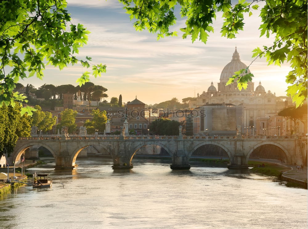 Similar – Image, Stock Photo Bridge across Seine river