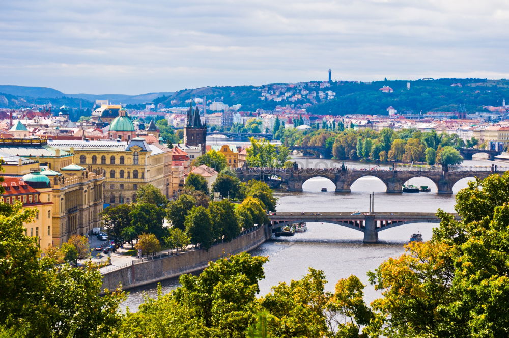 Similar – Image, Stock Photo MOLDAU Prague The Moldau