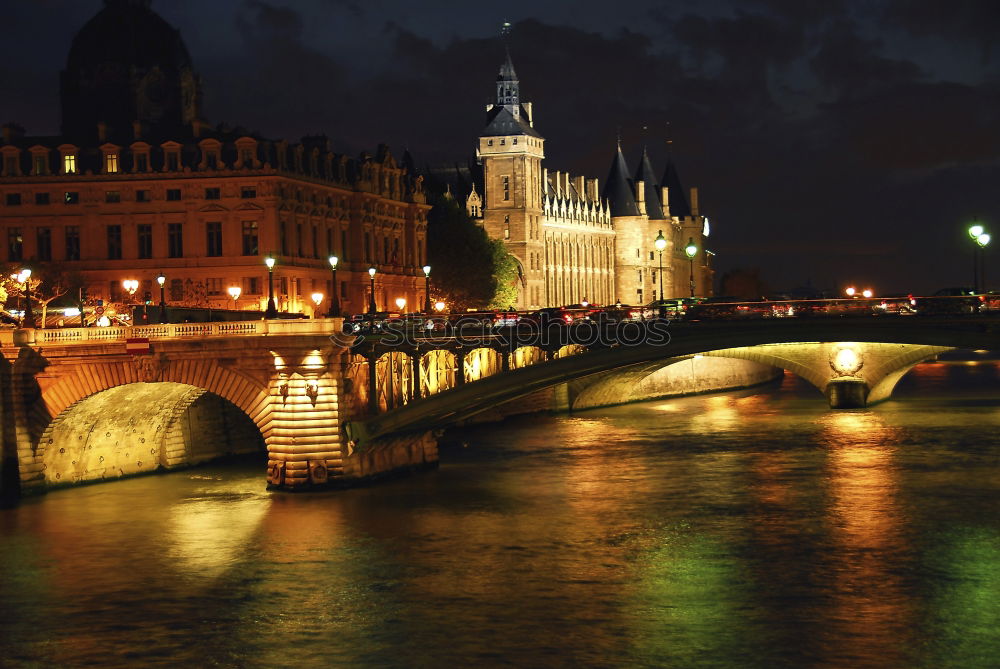 Similar – Frankfurt Bridge Magic