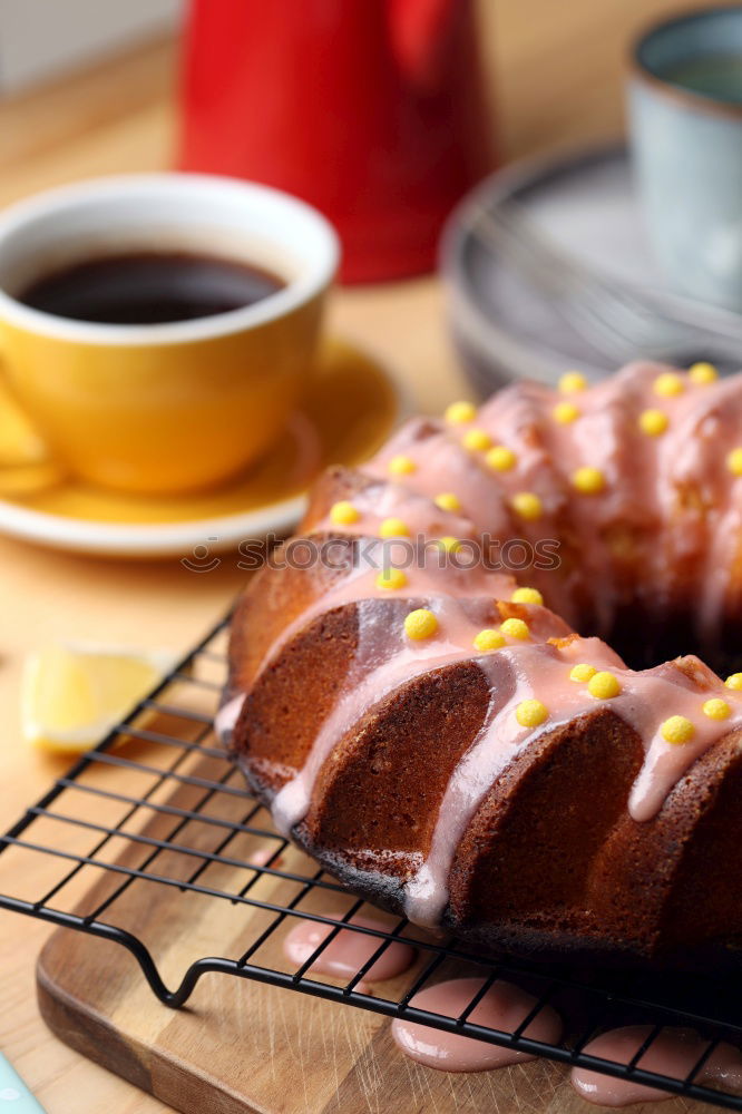 Similar – Sponge cake with coffee with milk